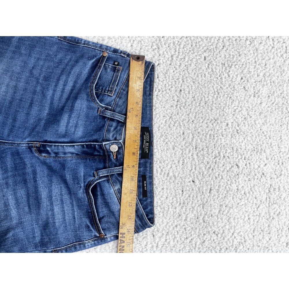 Judy Blue Jeans Womens 5/27 Blue Medium Wash Slim Fit Hi-Rise - Picture 5 of 11